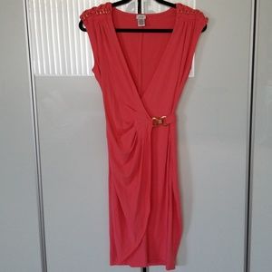 Cache Midi Wrap Dress